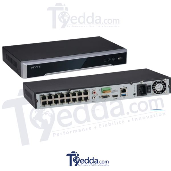 NVR Hikvision 16 channels 4K POE DS-7616NI-Q2/16P