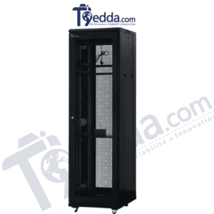 Armoire informatique réseau 19’’ au sol – Porte perforée (18U à 42U) Armoire informatique réseau 19’’ au sol – Porte perforée (18U à 42U)