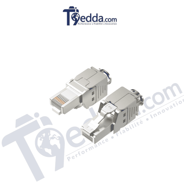 Fiche modulaire RJ45 CAT6A FTP (Toolless)