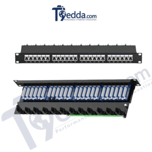 Panneau de brassage RJ45 FTP Cat6A – 24 ports 1U Panneau de brassage RJ45 FTP Cat6A – 24 ports | 1U